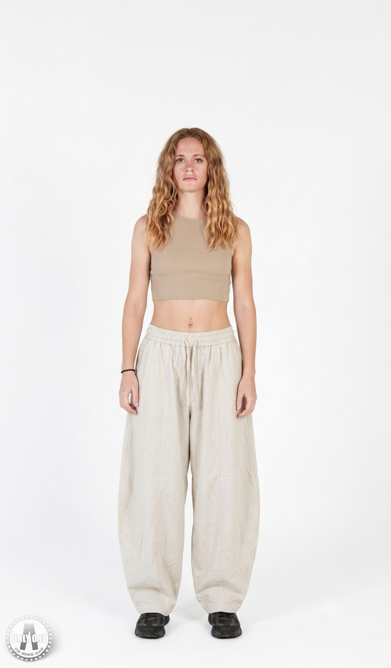 Linen pants wide leg